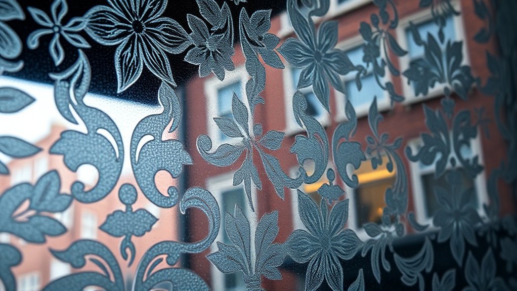 Patterned Decorative Glass Penge
