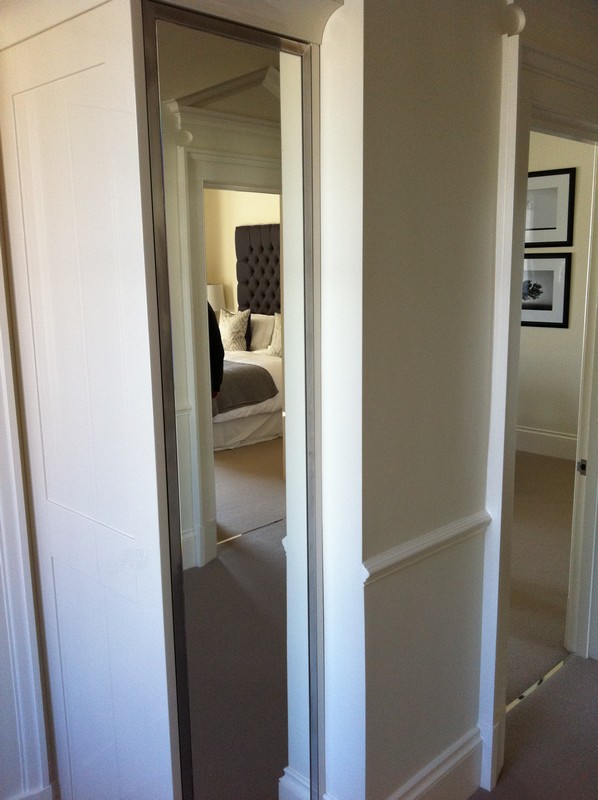 Full-length wardrobe mirror fitted in Penge home
